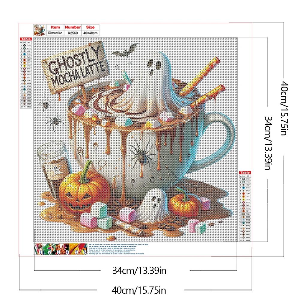 Diamond Painting - Full Round Drill - Halloween Dessert(Canvas|40*40cm)