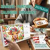 2027-2028 Two-Year Diamond Painting Calendar Kit, 13 Exquisite Multicolor Butterfly And Floral Illustrations, Large Size Desk Calendar, Mosaic Art Coil-Bound Desktop Planner
