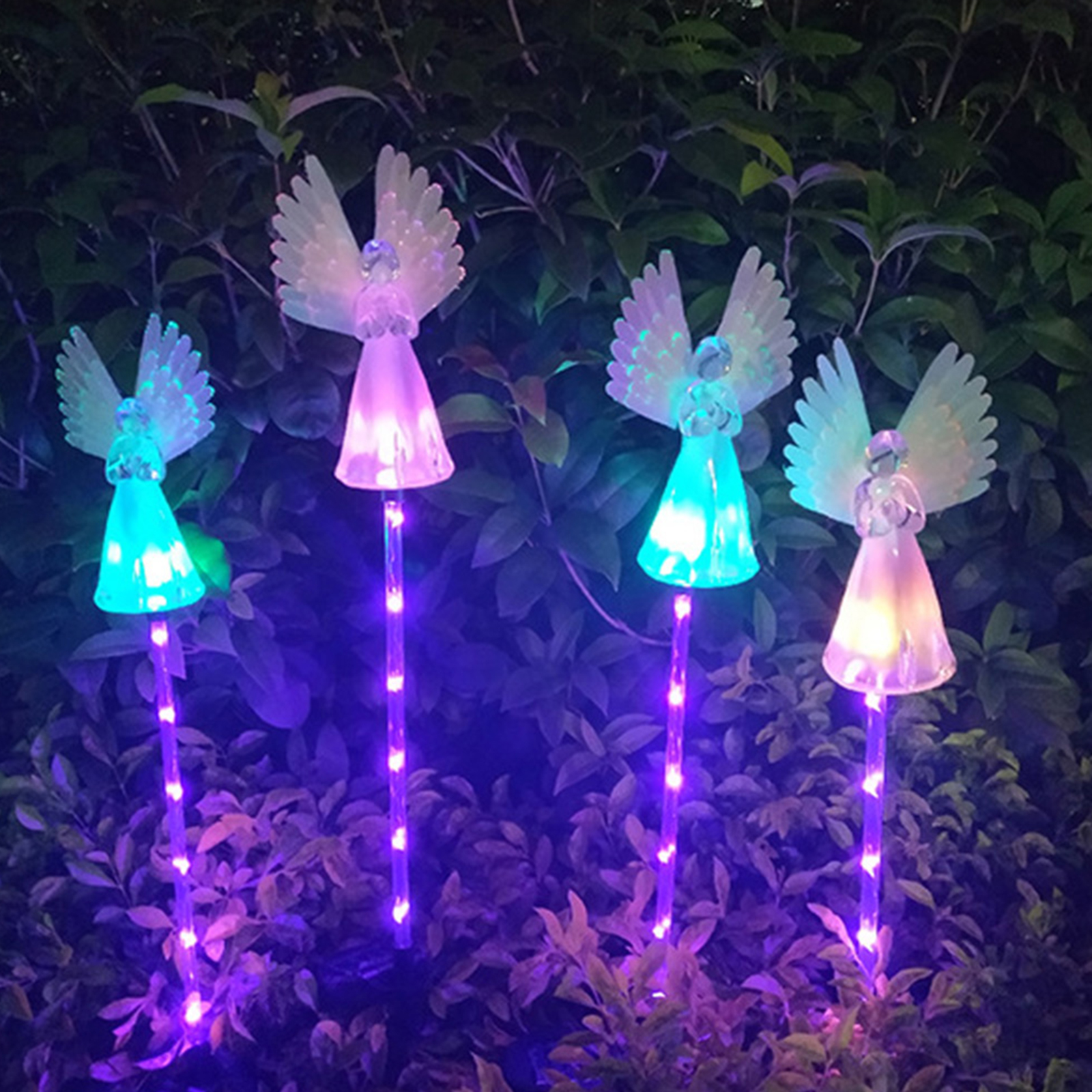 

Angel Garden Lights Solar Waterproof LED Garden Stakes Lights 2 Pack, 501 Original