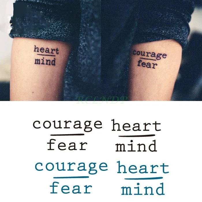 Waterproof Temporary Tattoo Sticker sexy waist English letters bleeding love tatto flash tatoo fake Art tattoos for girl women 4