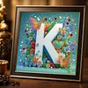 Butterfly Flower K 5D Partial Drill DIY Diamond Painting Kit 30*30cm