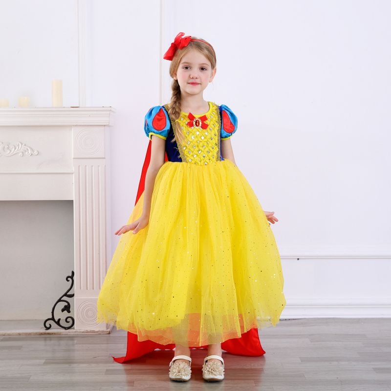 Snow White Costumes Girl Princess Halloween Dress Up-elleschic