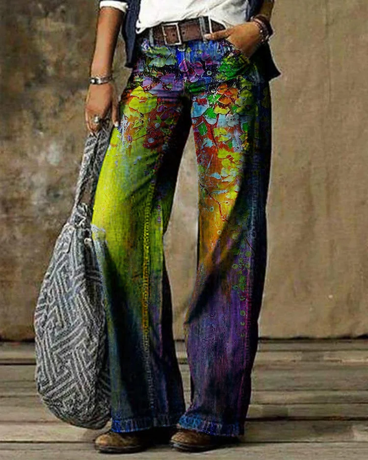 Floral Casual Pants