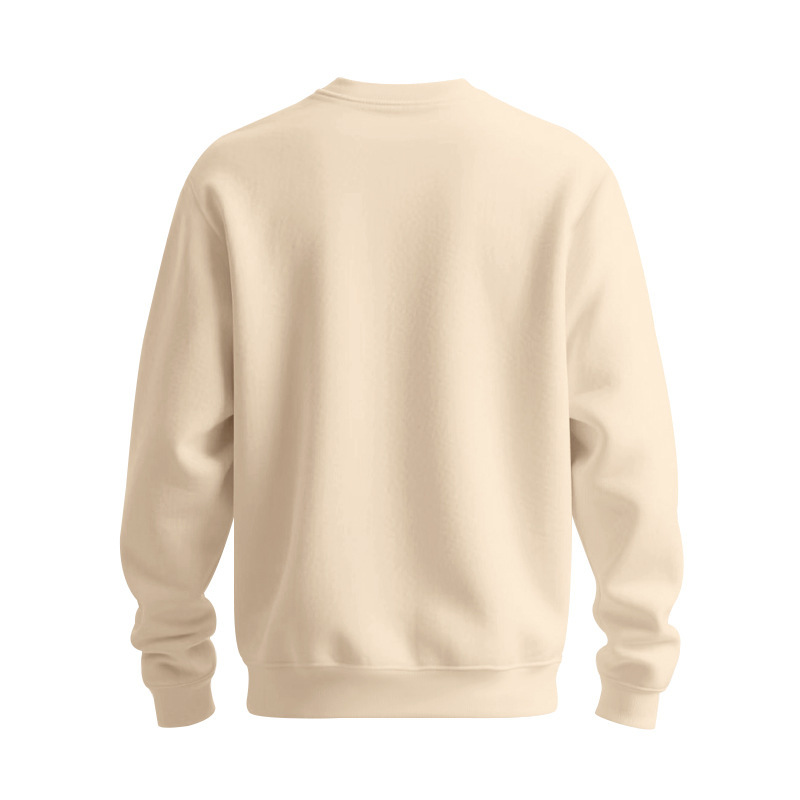 2025 Men’s Autumn/Winter Crewneck Sweatshirt Fleece-lined Warm Simple Loose Fit Classic Style Sweatshirt