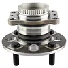 TRQ Rear Wheel Hub Bearings Assembly Set Compatible with 2012-2017 Hyundai Accent Kia Rio