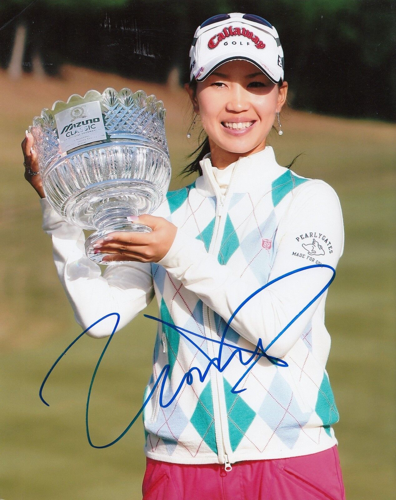 MOMOKO UEDA signed LPGA *WOMENS* GOLF 8X10 Photo Poster painting W/COA JAPAN MIZUNO CLASSIC #2