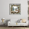 Winter Cabin-11CT Stamped Cross Stitch 40*40cm/15.75*15.75in tapestrymarket