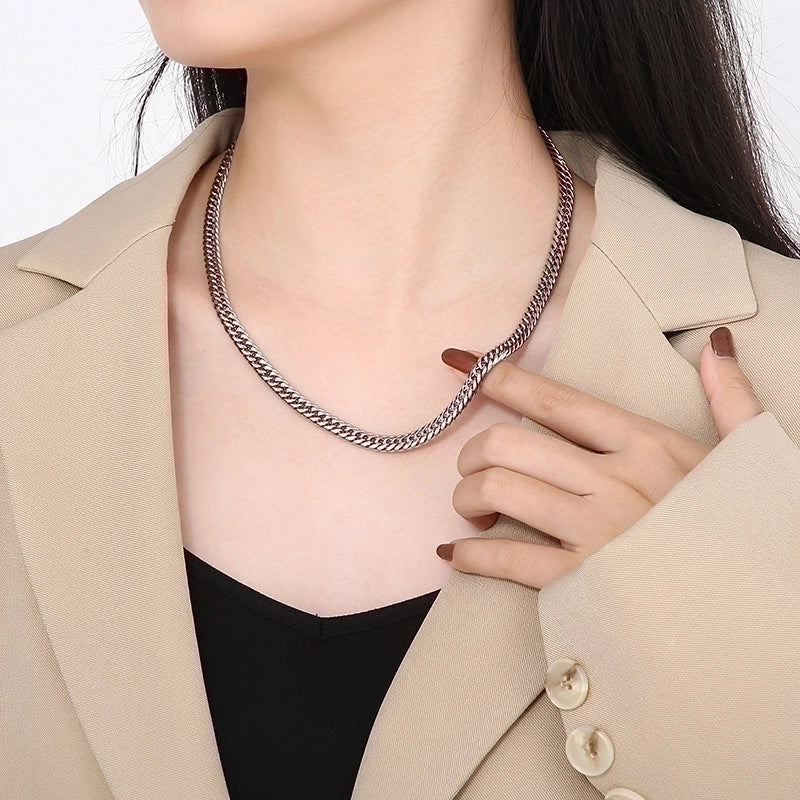 Minimalist Geometric Stainless Steel Unisex Necklace