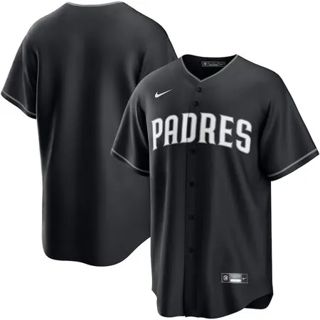 Men's San Diego Padres  Black Lights Out Replica Jersey