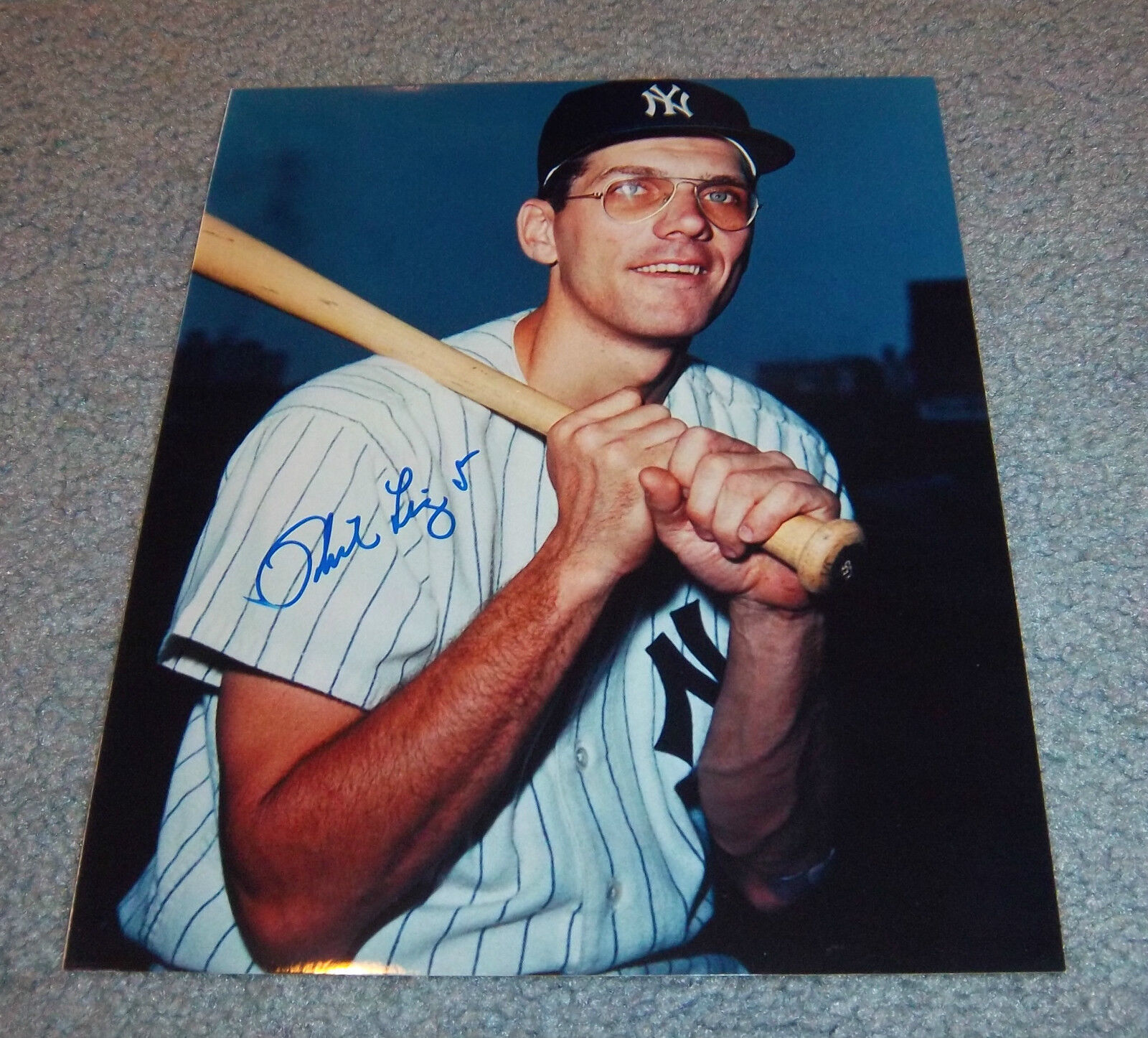 NY Yankees Phil Linz Signed Autographed 8x10 Photo Poster painting B