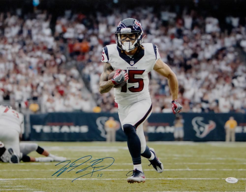 Will Fuller Autographed Houston Texans 16x20 TD Run Photo Poster painting-JSA W Auth *Blue