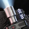 Strong Light LED Headlight Zoom Fishing Light Waterproof USB C Rechargeable