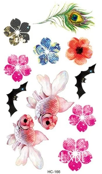 Waterproof Temporary Tattoo Stickers Beautiful Flower Rose fake Tatto Flash Tatoo Tatouage Hand Back Foot Arm for Girl Women Men