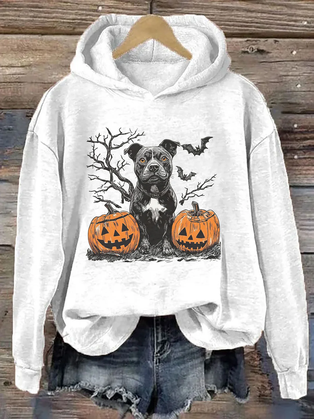 Pitbull Halloween Hoodie