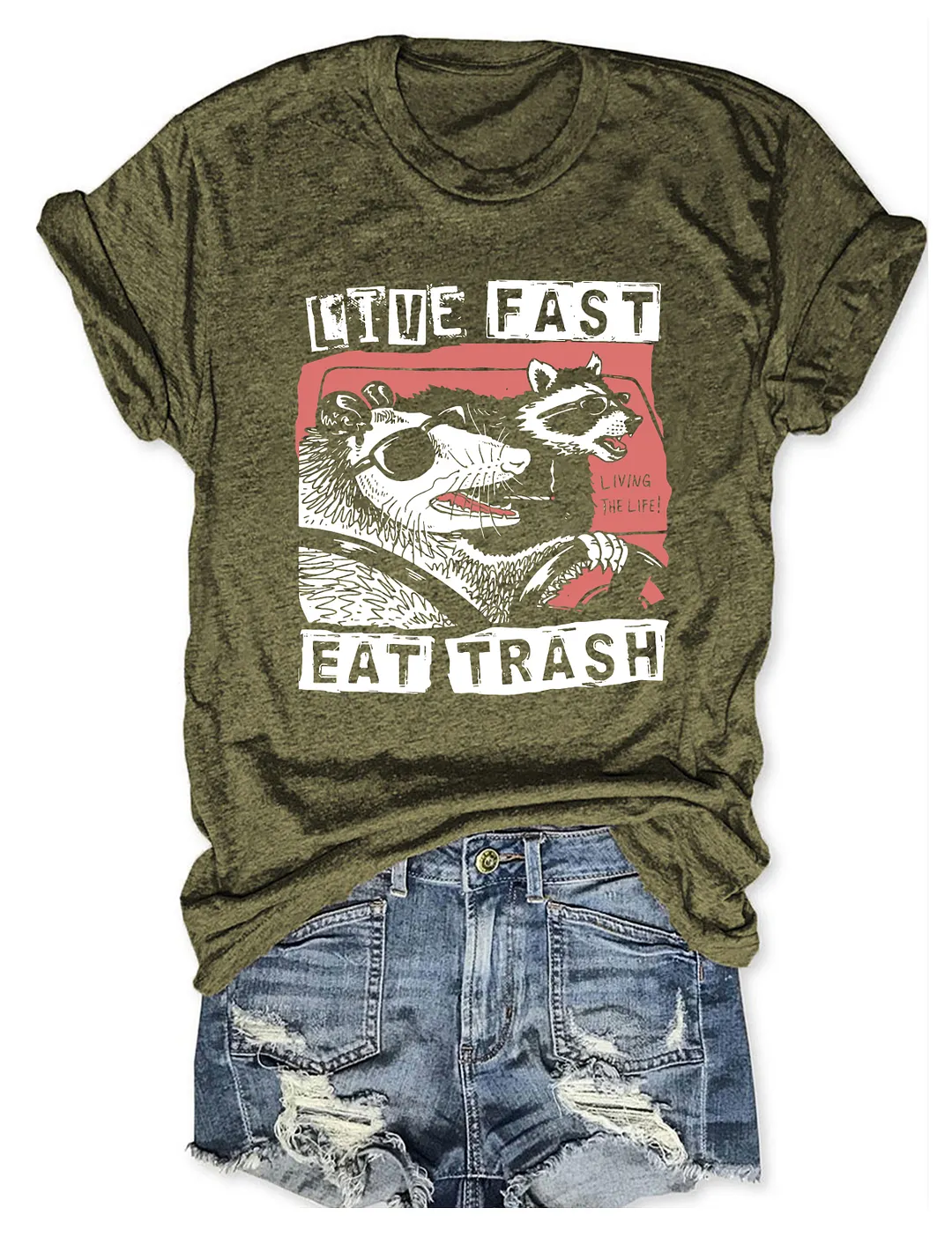 Live Fast Eat Trash T-shirt