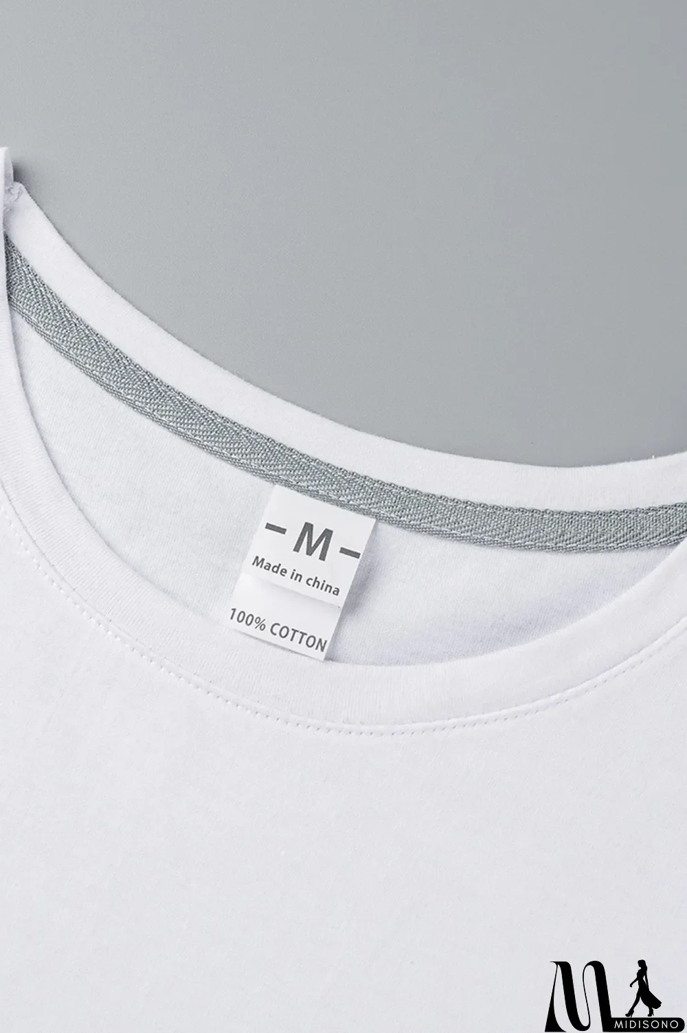 MidiSono - White Casual Street Print Patchwork Letter O Neck T-Shirts