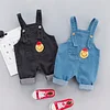Kid Baby Girl Cartoon Children Overall  jeans  Belt Pants
