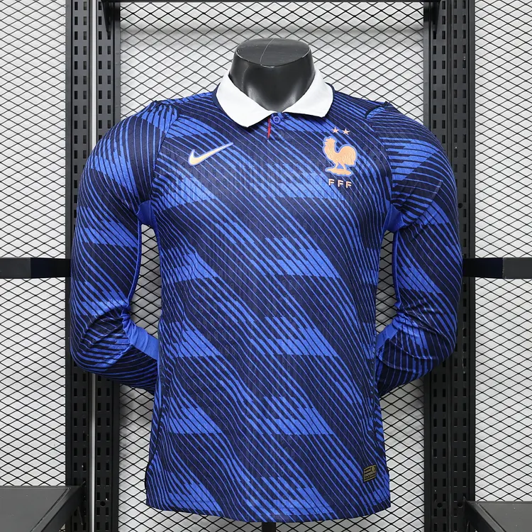Player Edition - France 2026 World Cup Home Long Sleeves Football Jersey 1:1 Thai Quality