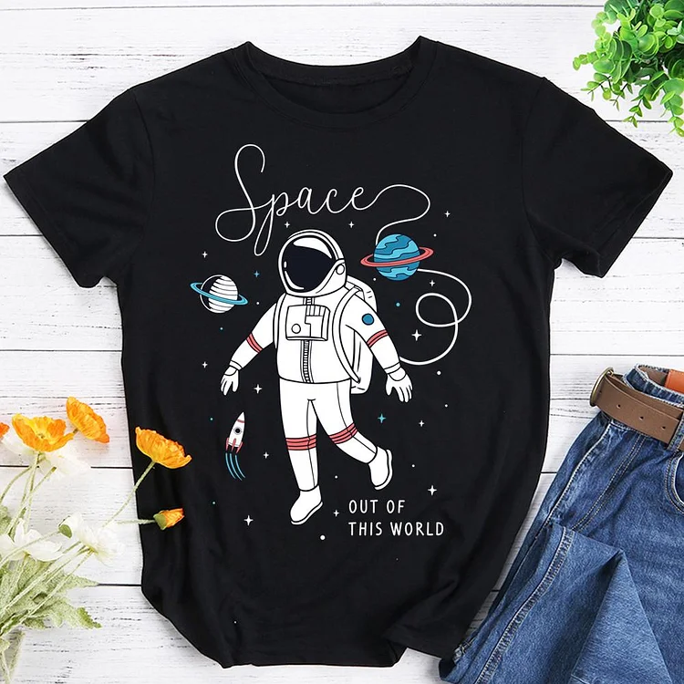 Space out of this world T-Shirt Tee -603976-Annaletters