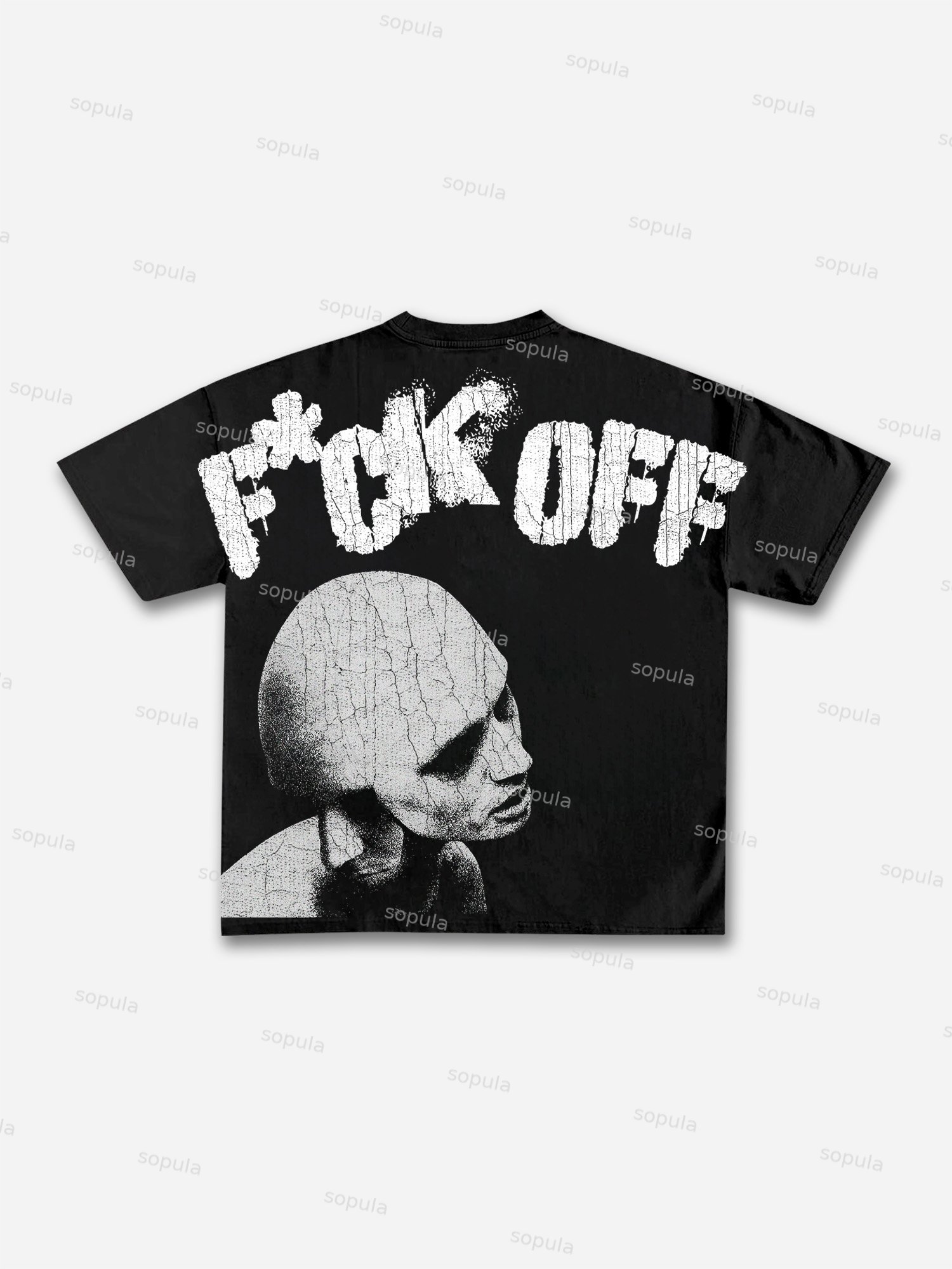 F*ck Off Portrait Graphic Cotton T-shirt - Sopula｜Premium Graphic Tees & Graphic Clothing