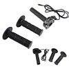 3Pin Electric Bike Throttle Handlebar with Grips Cover Ebike Throttle Grip Cable Kit 12V-72V Electric Bike Throttle Grip for Lectric XP4 Macfox X1 HappyRun Freego