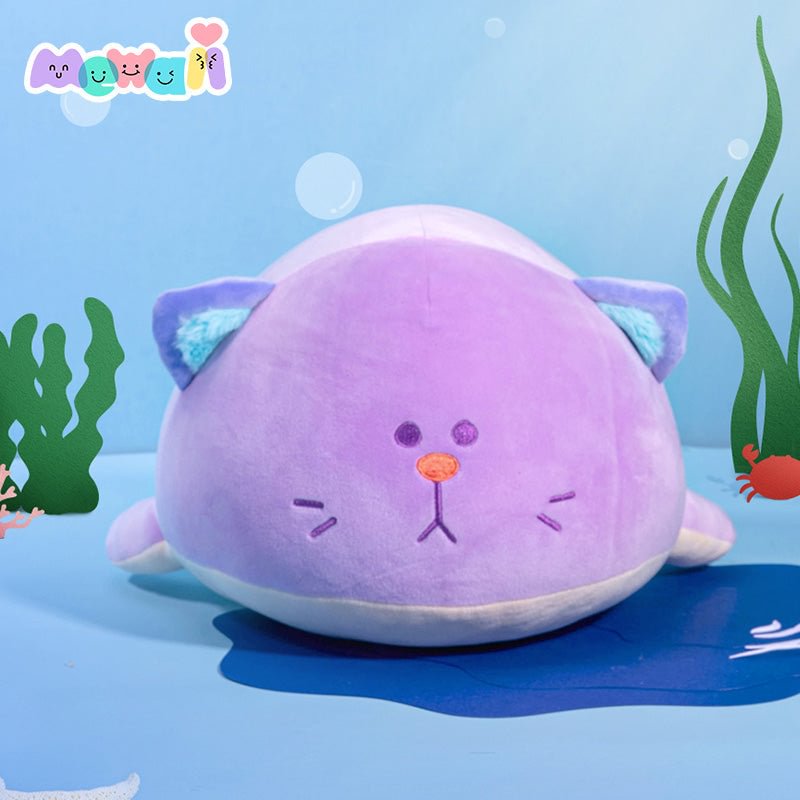 Mewaii® Ocean Series Whale Cat Stuffed Animal Kawaii Plush Pillow Squishy Toy