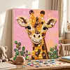 Framed Giraffe - DIY Button Art Painting Kit for Creativity DIY Pearl Dot Crafts for Gift Home Wall Decor 30*30CM