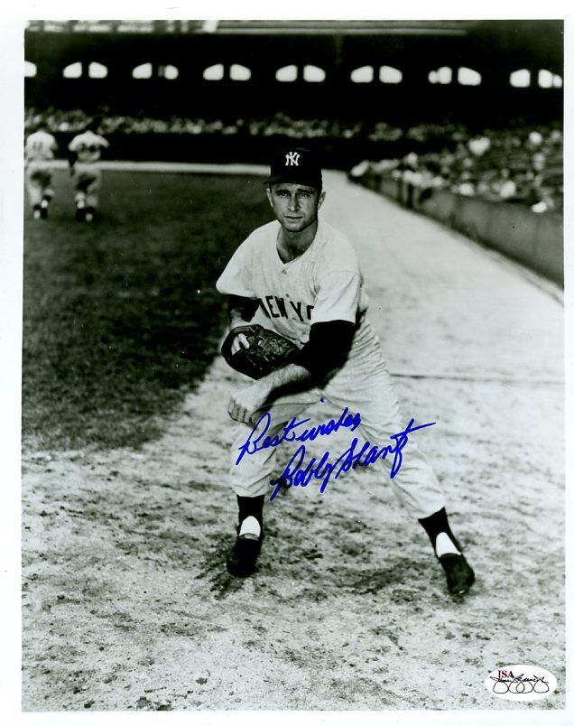 Bobby Shantz Signed Jsa Cert Sticker 8x10 Photo Poster painting Authenticated Autograph