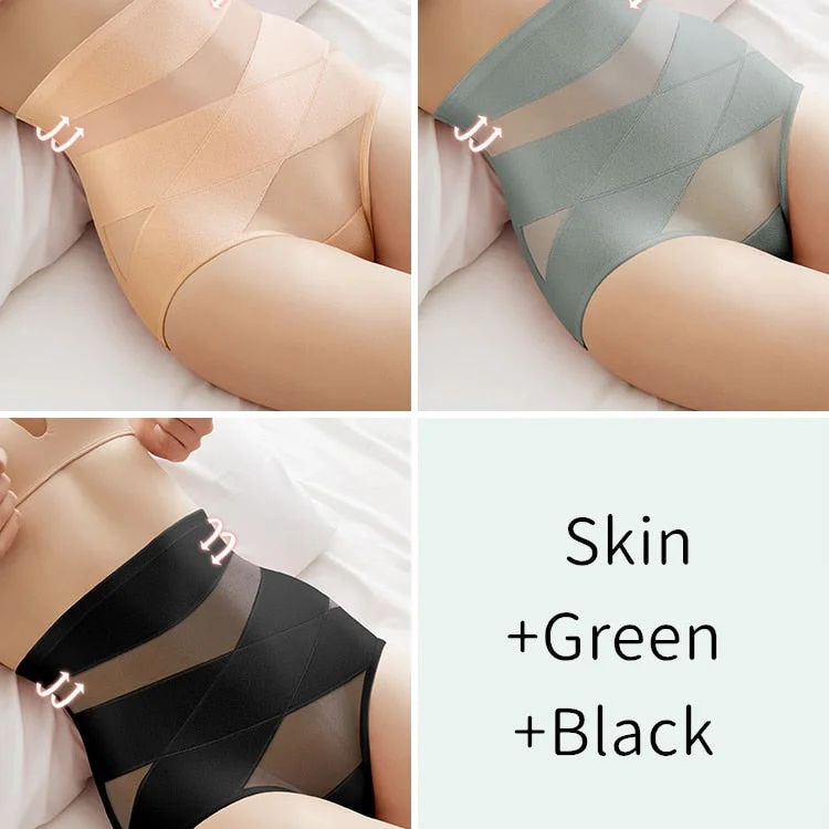 High Waist Panties Women Cotton Underwear Slimming Shapers Sexy Brief Female Butt Lift Tummy Control Underpants Summer Intimates