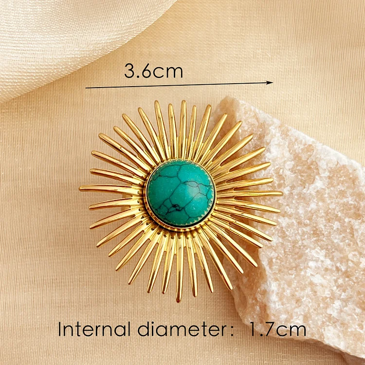 Peacock Stone Natural Stone Ring