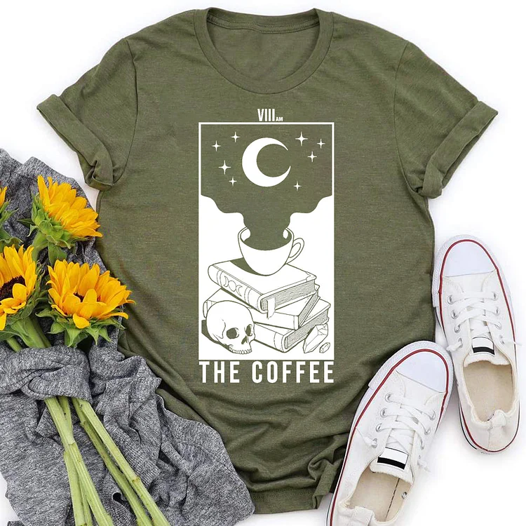 The Coffee Skeleton T-Shirt Tee-06638