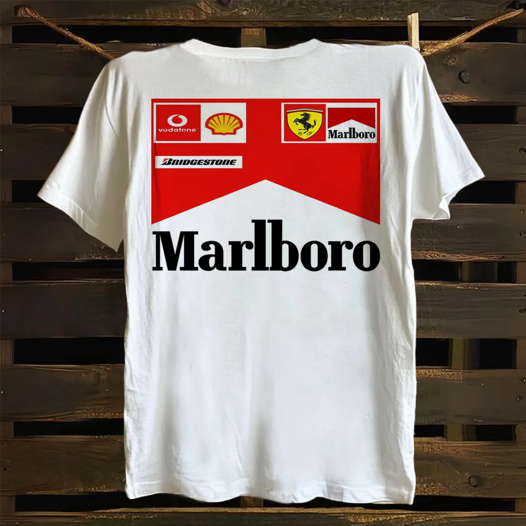 Classic Racing-Inspired Graphic Print T-shirt