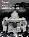 cciyu 19B2697 Rear Left Brake Caliper With Bracket For Toyota For Avalon 2005-2007,For Toyota For Camry 2002-2006,For Toyota For Solara 2004-2008