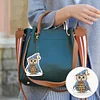 6Pcs DIY Diamond Painting Owl Keychain