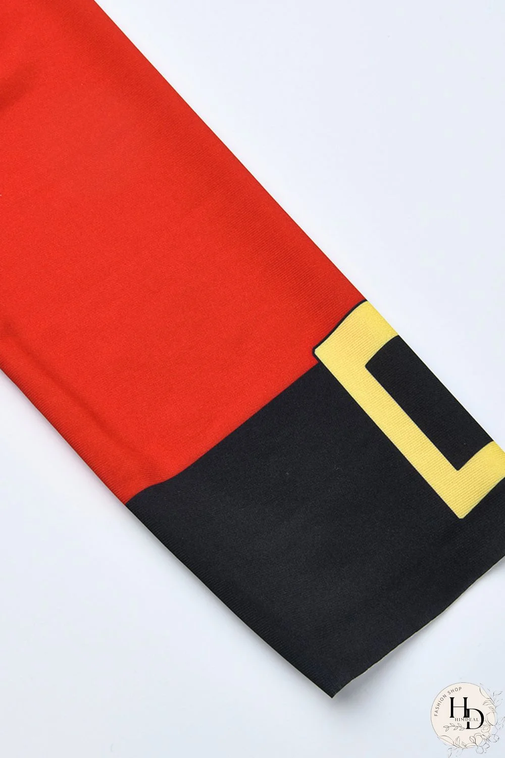 Rose Red Fashion Casual Patchwork Basic Half A Turtleneck Skinny Jumpsuits (Have Christmas Hat)