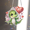 >SALE<5D DIY Diamond Painting Dots Pendant Cute for Garden Window Decor (Crocodile)