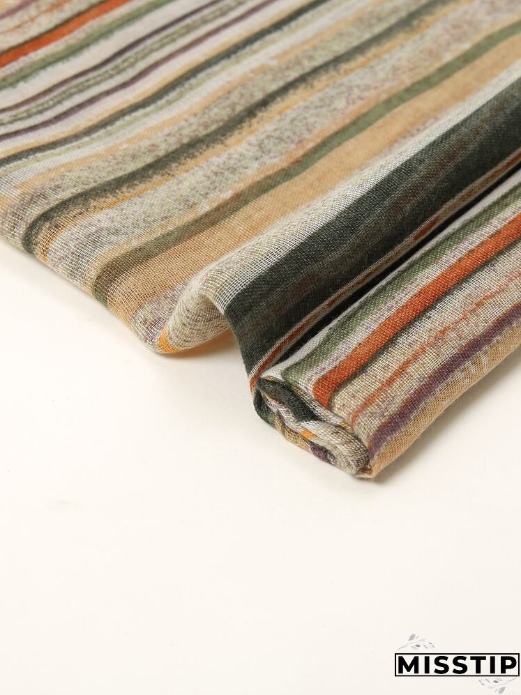 Striped Print Scarf