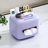 Light luxury tissue box, living room, high-end tissue box, coffee table, multi-function remote control, storage home desktop creative ornaments