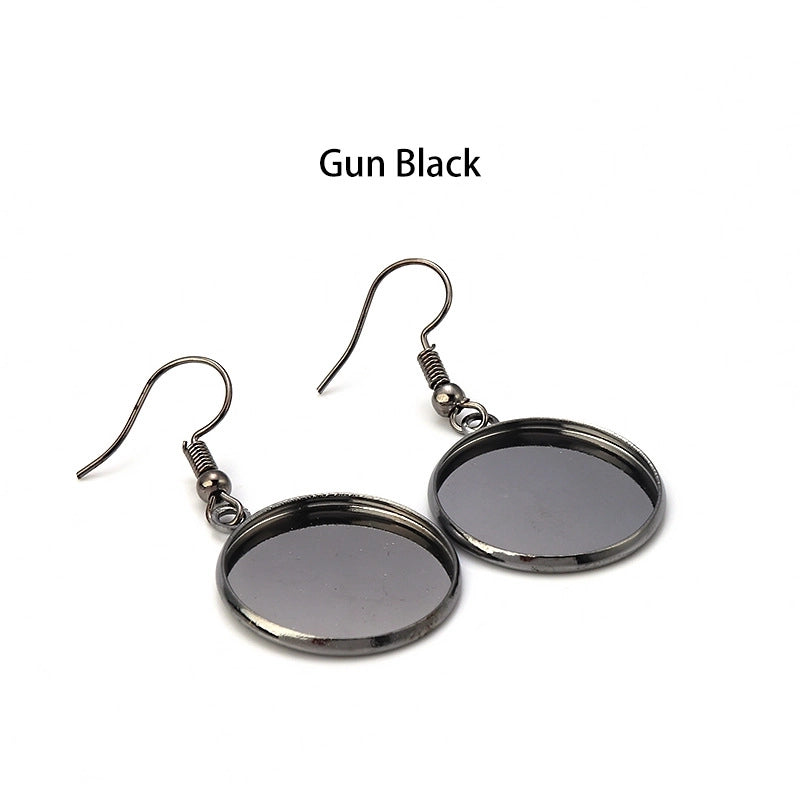 10 PCS/Package Iron Copper Solid Color Hook Earring Findings