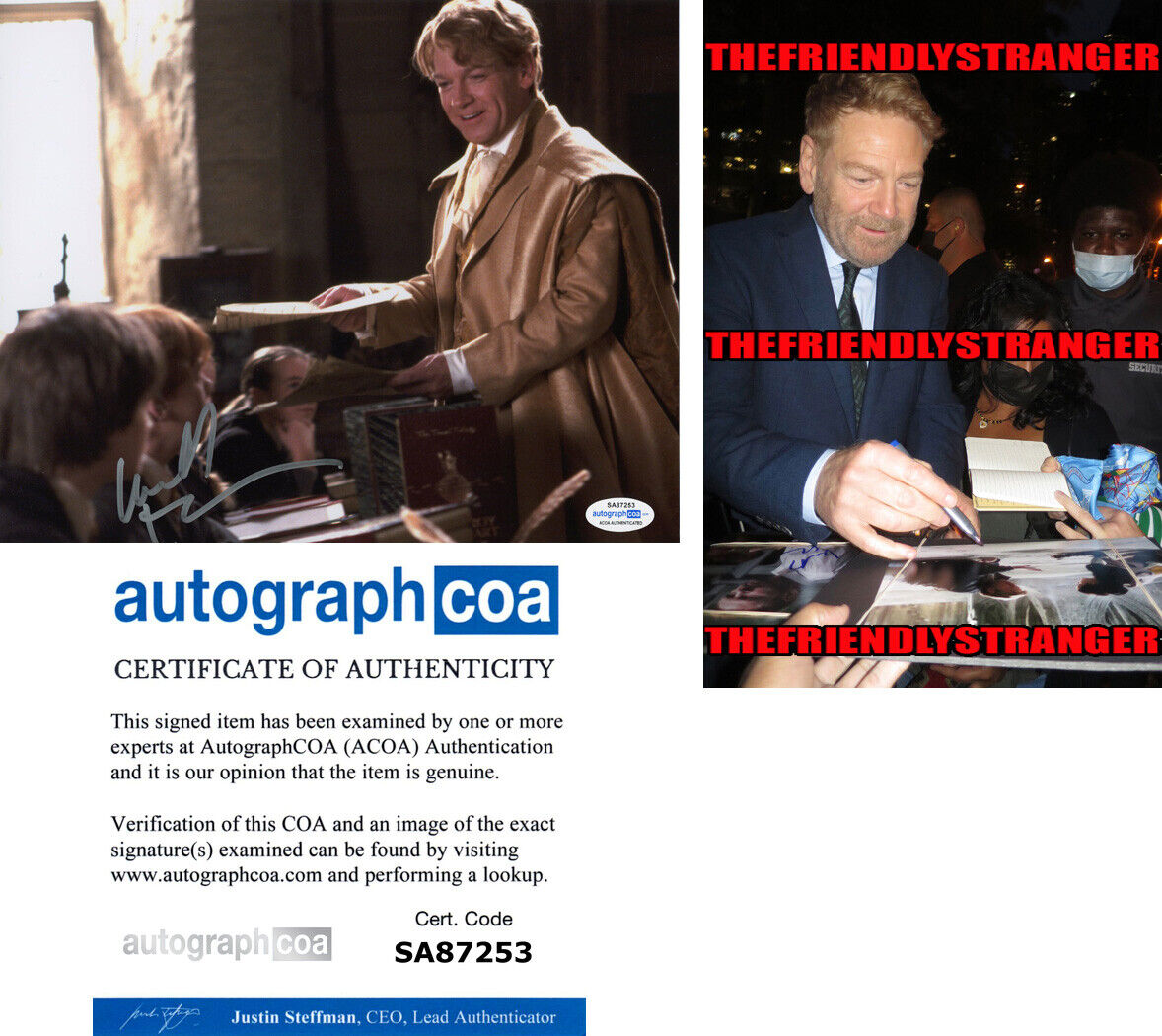 KENNETH BRANAGH signed HARRY POTTER