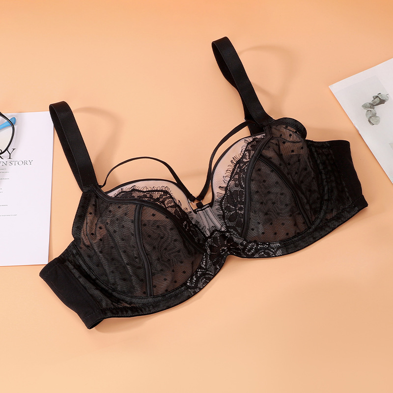 Lovingerie - Plus-Size Lace Bra with Adjustable Cups for Large Breasts