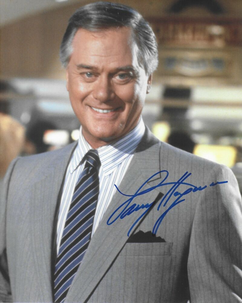 Larry Hagman Dallas Original Autographed 8X10 Photo Poster painting #10