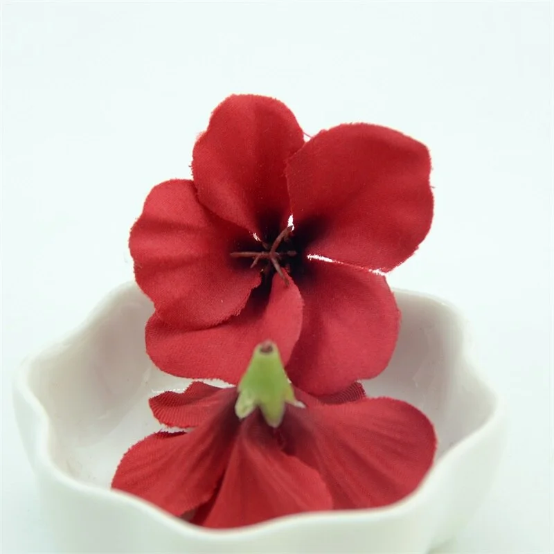 20pcs Real Touch Silk Orchid Artificial Flower Head For Wedding Home Decoration Handmade Christmas Gift Box Craft Fake flowers