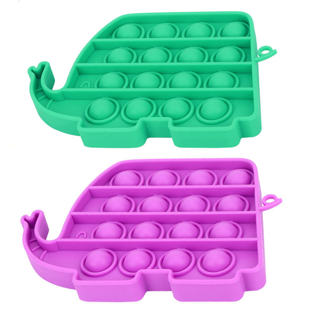 

Elephant Shape Antistress Funny Bubble Popping Game Push Fidget Sensory Toy, Purple, 501 Original