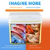 15L Camping Cooler Box Insulated Ice Chest Portable Ice Bucket for Outdoor Use