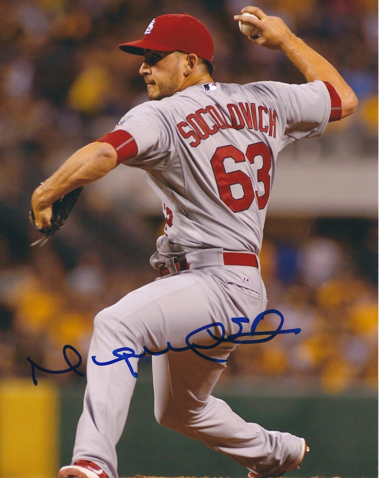 AUTOGRAPHED MIGUEL SOCOLOVICH 8X10 St. Louis Cardinals Photo Poster painting W/COA