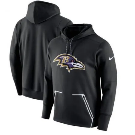 Men's  Baltimore Ravens Black Champ Drive Vapor Speed Pullover Hoodie