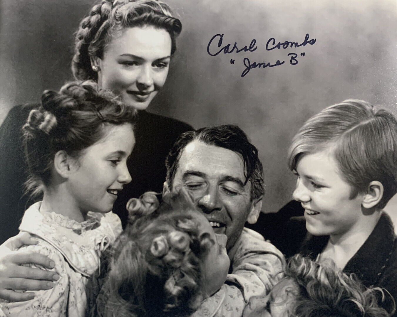 CAROL COOMBS MUELLER SIGNED 8x10 Photo Poster painting IT’S A WONDERFUL LIFE AUTOGRAPH AUTHENTIC