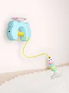 Interactive Cat Hanging Toys USB Charging Self-Play Pet Chase Toy Swing Feather Auto-Rebound Cat-Teasing Tool for Relieve Boredom Burn Energy
