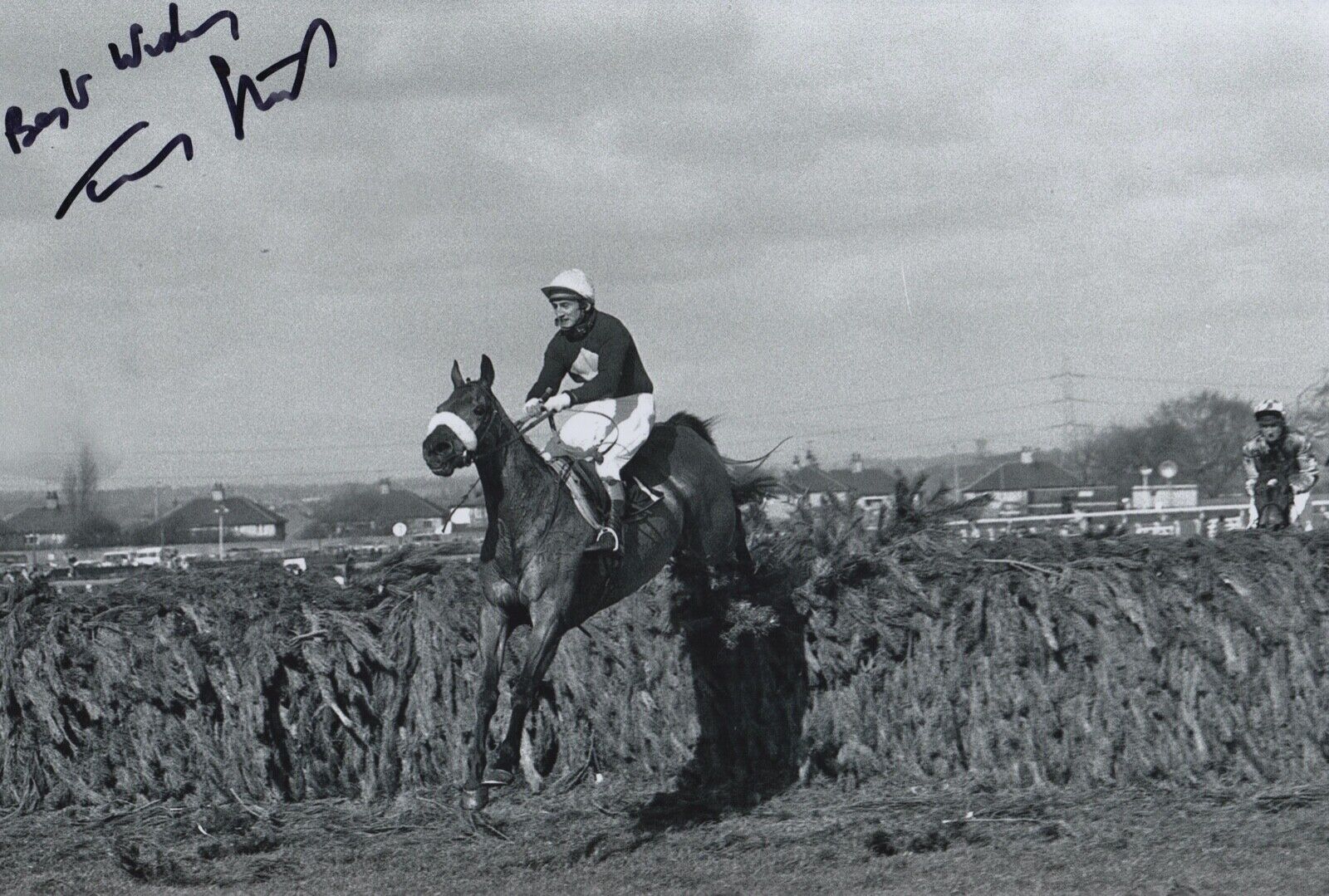 TOMMY STACK HAND SIGNED 12X8 Photo Poster painting RED RUM HORSE RACING AUTOGRAPH 7